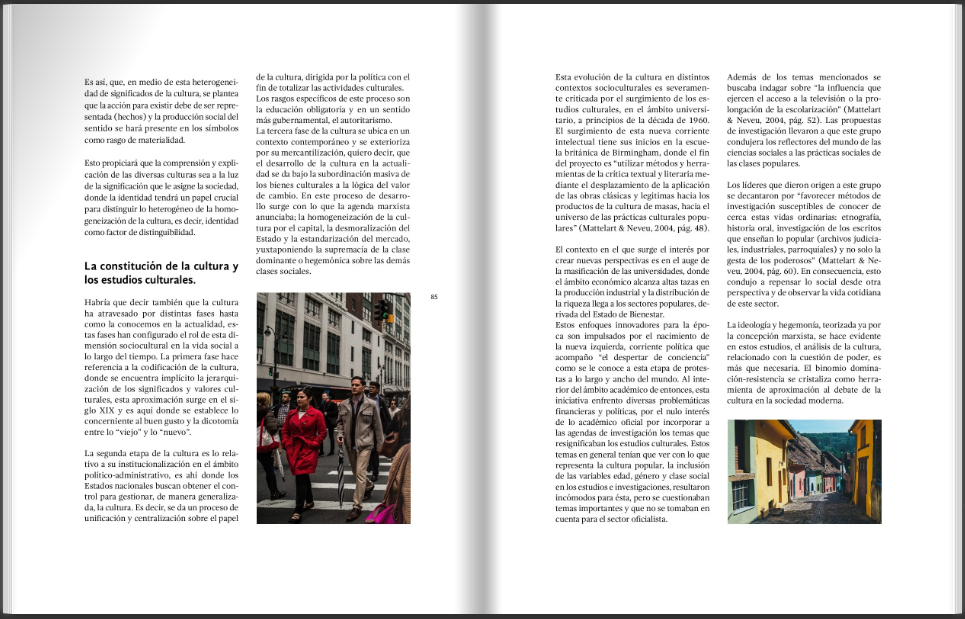 Ejemplo de un número de la revista digital